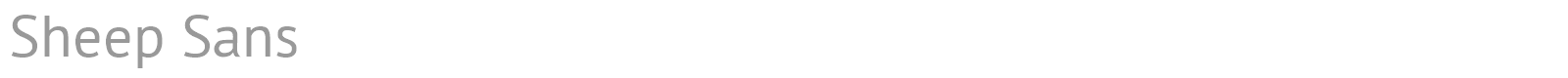 Sheep Sans font preview